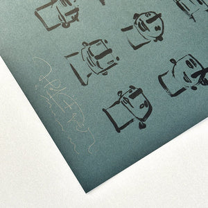 "writing without letters" Siebdruck Edition - Studio Mumm