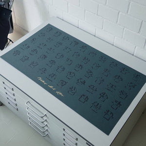 "writing without letters" Siebdruck Edition - Studio Mumm